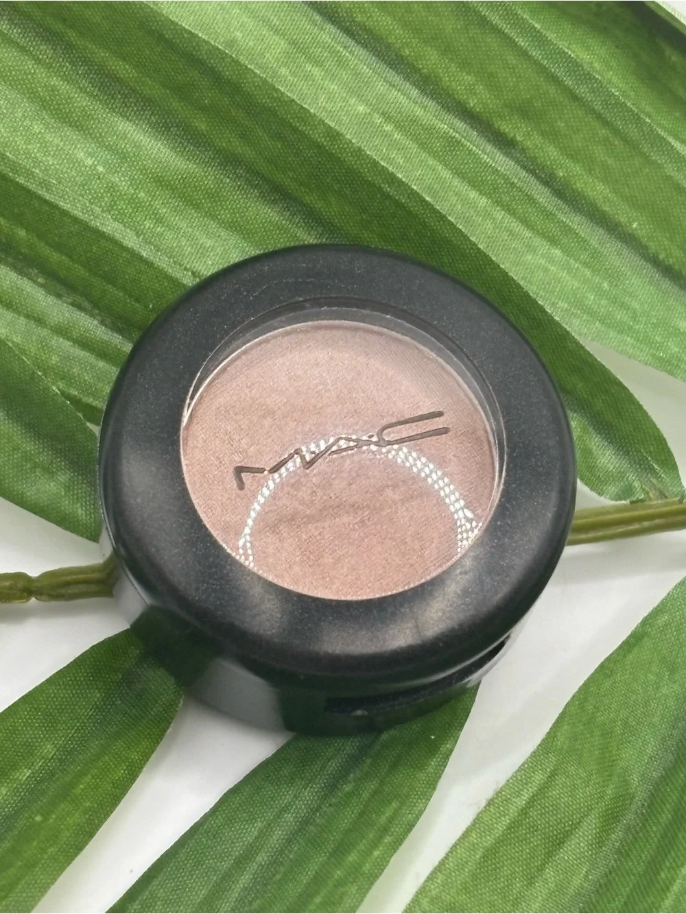 MAC Naked Lunch Eyeshadow Tested Frosty Peachy Pink